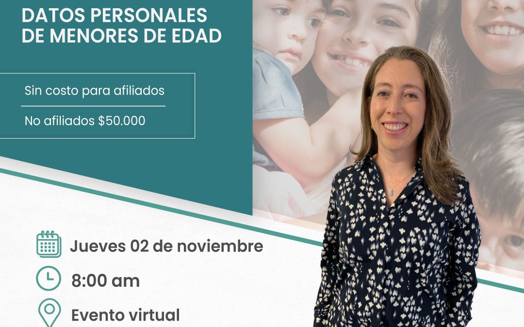 Masterclass «Datos Personales de Menores de Edad» será dictada por Ángela Noguera Consultora de VMC