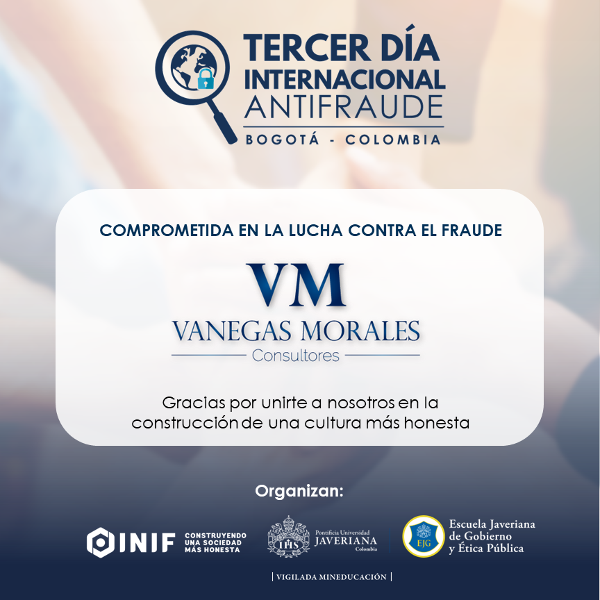 Tercer Día Internacional Antifraude 2022 INIF Vanegas Morales Consultores patrocinador Bogotá - Colombia